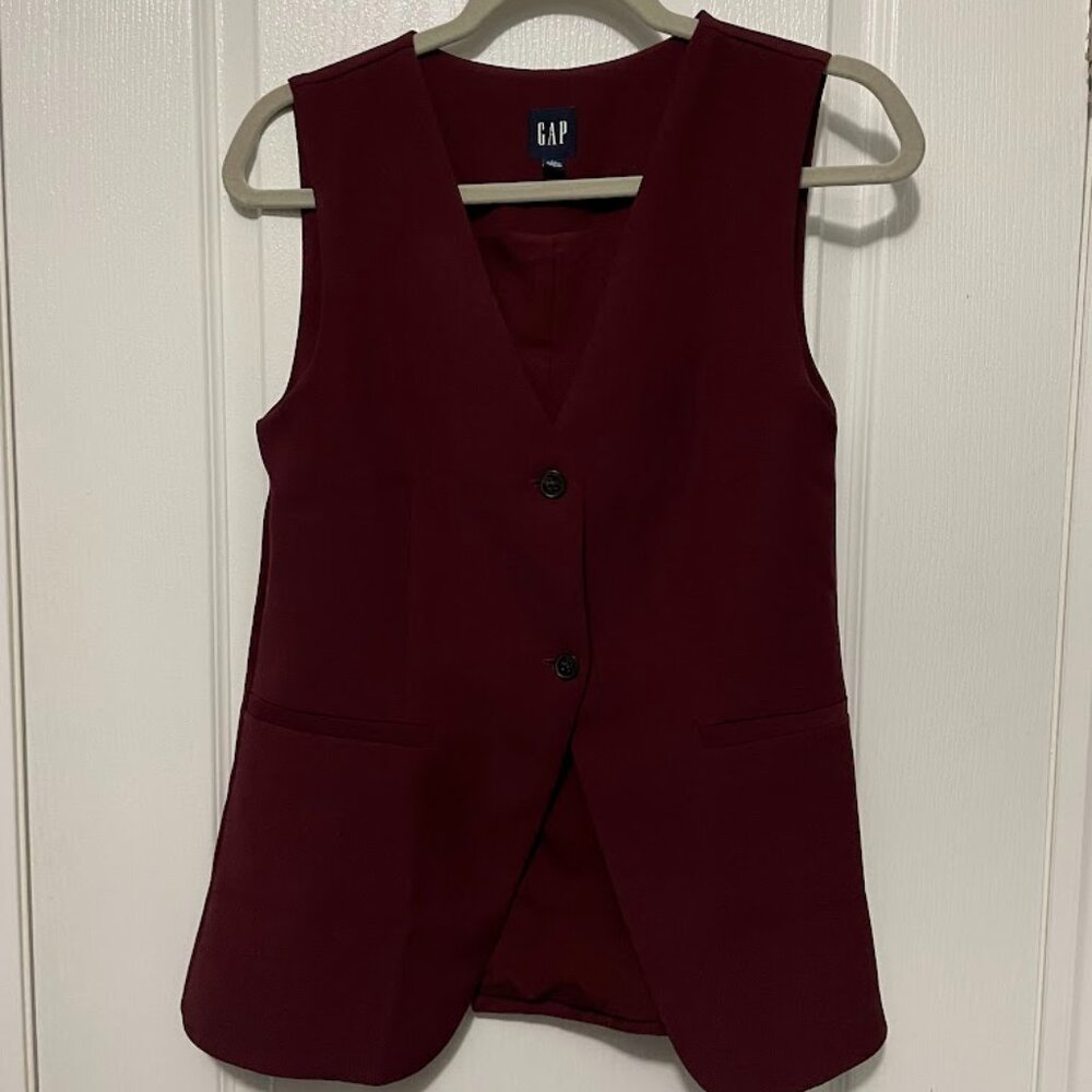Gap Longline Twill Vest